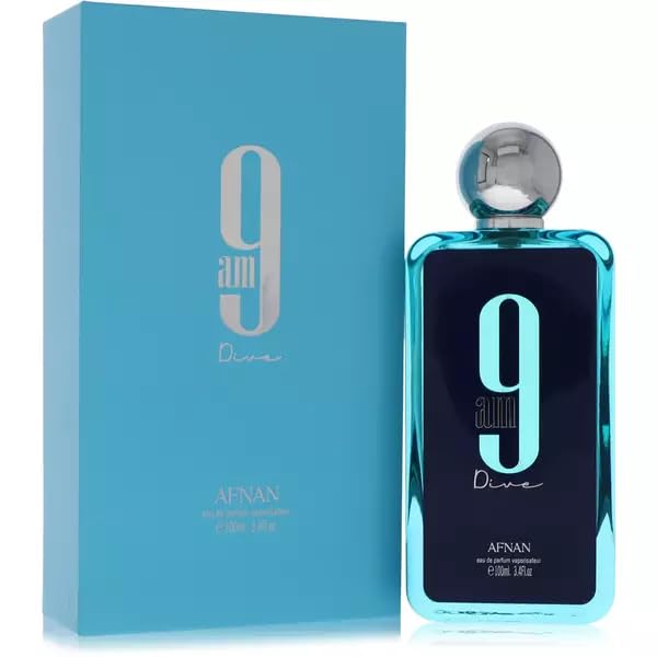 Afnan 9 AM Dive Blue Unisex EDP Spray 3.4 Oz