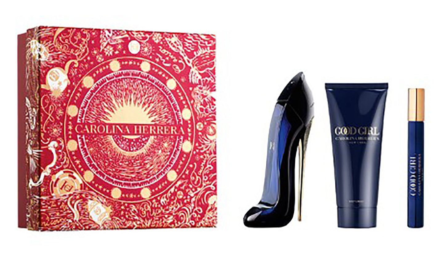 Carolina Herrera Good Girl 3-Piece Gift Set for Women – 2.7 oz EDP Spray, 3.4 oz Body Lotion, 0.34 oz EDP Spray