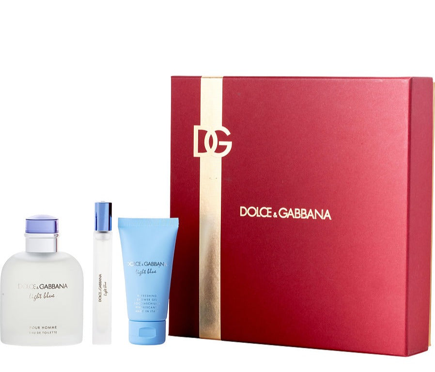 Dolce & Gabbana King | Men’s 3-Piece Set | 3.3 oz EDT Spray, 1.7 oz After Shave Balm, 1.7 oz Shower Gel