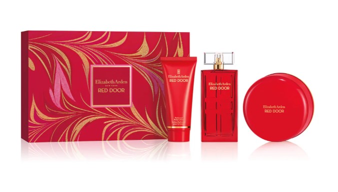 Elizabeth Arden Red Door 3-Piece Gift Set for Women – 3.3 oz EDT, 3.3 oz Body Lotion, 2.6 oz Powder