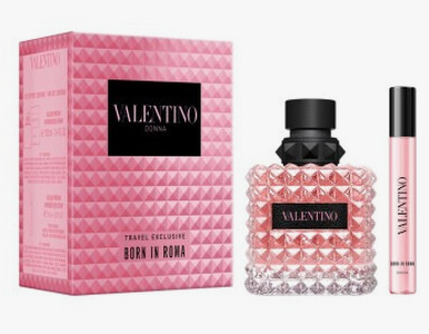 Valentino Born In Roma Women Set Spray Edp 3.4 Oz + Edp 0.33 Oz