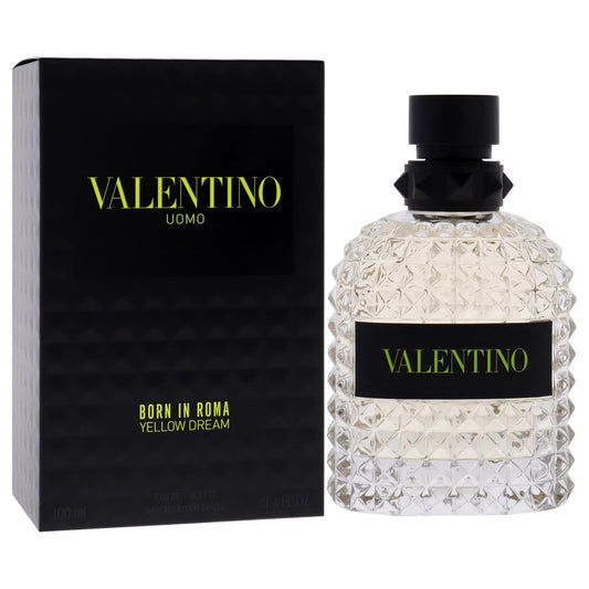 Valentino Uomo Born In Roma Yellow Dream Men's EDP Spray 3.4 Oz