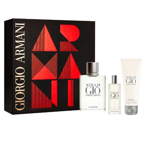 Acqua di Gio Men's 3-Piece Set | 3.3 oz EDT, 0.5 oz Spray, Deodorant Stick