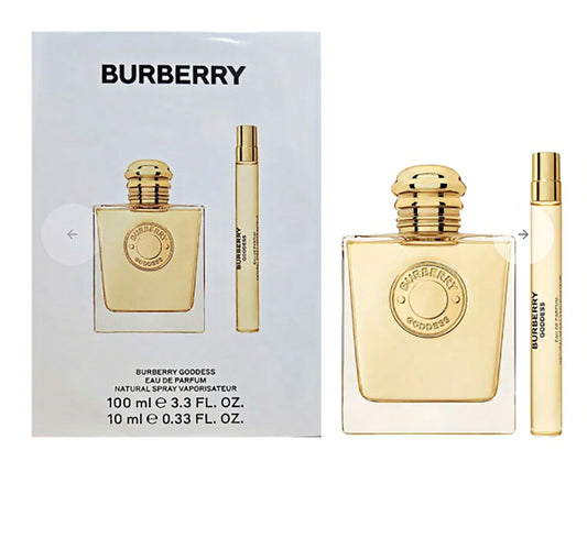 Burberry Goddess 2 Pcs Set Women EDP Spray 3.3 Oz+Edp 0.33 Oz