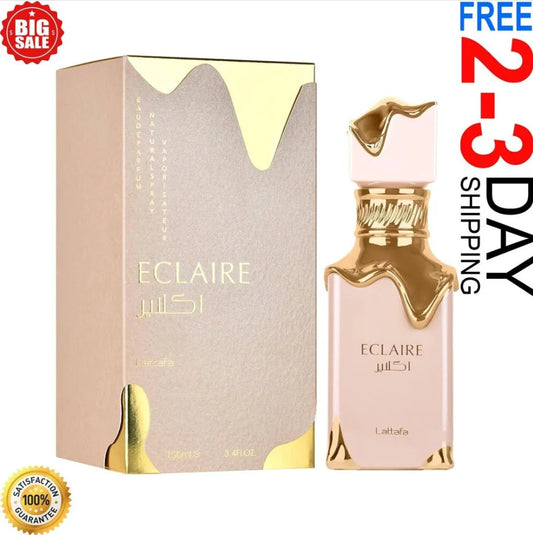 Lattafa Eclaire -100Ml / 3.4 Oz Vanilla, Caramel,, Floral - Eau De Parfum Long-Lasting Fragrance for Unisex Sealed NEW RELEASE
